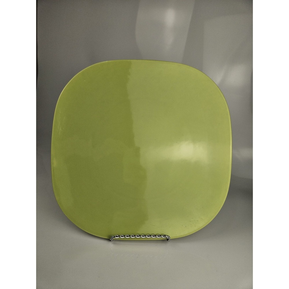 Vintage‎ MCM Franciscan Platter Lime Green 12.75" Kiln Marked California